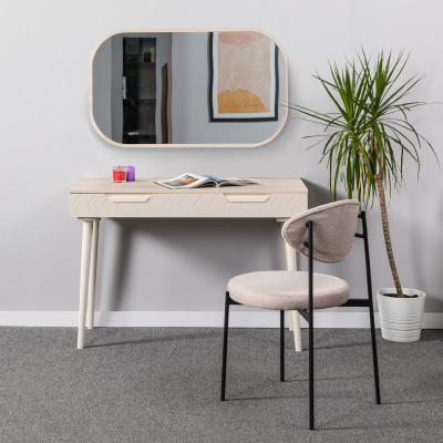 Зеркало для комода Сканди Жемчужно-белый. Фото №4