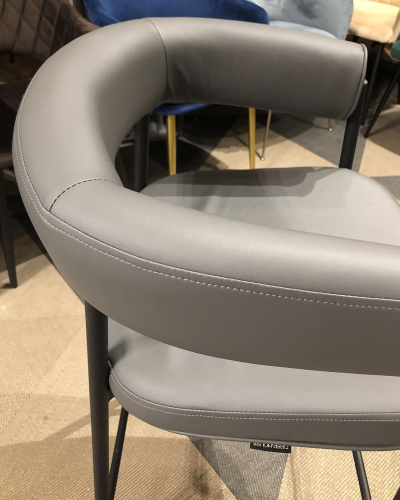 Стул полубарный  Манчестер темно-серый. Фото №12