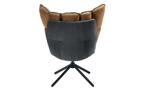 Дизайнерское кресло HUSK DC-1565F коричневое (BROWN). Фото №8