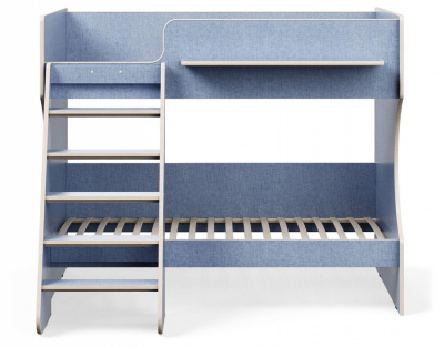 Кровать двухъярусная Р434 Капризун 3, голубой. Фото