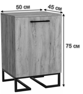 Тумба для обуви Loft Дуб табак. Фото №3