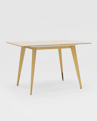 Стол обеденный Ричмонд 120*80 охра стеклянный. Фото