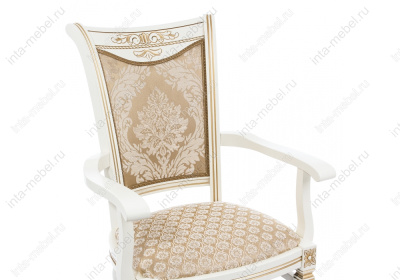 Стул деревянный Mariano молочное патина фото Стул деревянный Mariano молочное патина. Фото №5