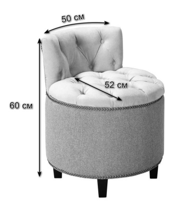 Пуф Мулен Руж Сильвер. Фото