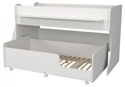 Кровать двухъярусная Р444, белый. Фото