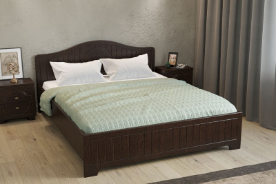 кровать 2000*1600 Монблан МБ-603К с ламелями и комплектом опор орех шоколадный фото кровать 2000*1600 Монблан МБ-603К с ламелями и комплектом опор орех шоколадный. Фото №2