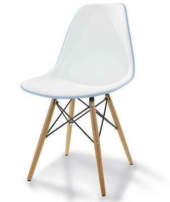 Стул DC231A голубой/белый. Фото