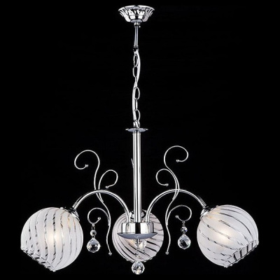 Подвесная люстра Eurosvet Lotos 30002/3 хром фото Подвесная люстра Eurosvet Lotos 30002/3 хром. Фото №2