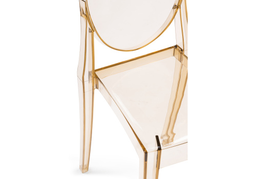 Пластиковый стул Victoria clear brown фото Пластиковый стул Victoria clear brown. Фото №6