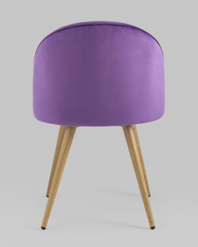 Стул Лион Страйпс велюр лиловый. Фото №6