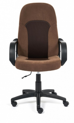 Кресло PARMA флок/ткань, коричневый, 6/TW-24. Фото