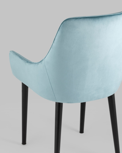 Стул Джоан велюр пыльно-голубой. Фото №8