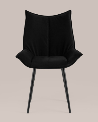 Стул Осло велюр черный. Фото