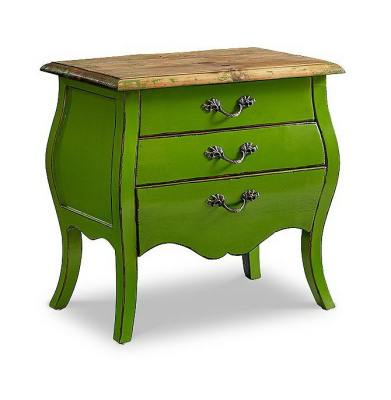Тумбочка прикроватная FL 4015 зеленая. Фото