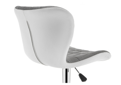 Барный стул Brend серый / белый фото Барный стул Brend серый / белый. Фото №5