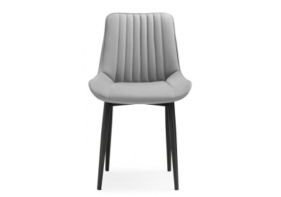 Стул Седа светло-серый / черный. Фото