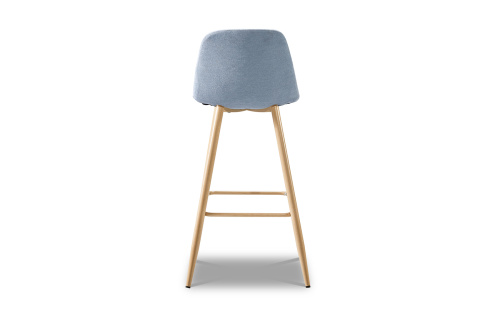 Барный стул 350B голубой/дерево. Фото №6