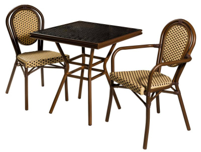 Стол складной чемодан пластиковый Кейт 180 коричневый. Фото №3