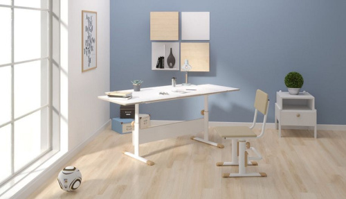 Стол учебный Polini Kids City D2, белый. Фото №9