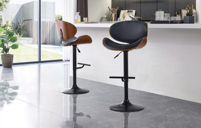 Стул барный JY1076 черный/черный. Фото №2