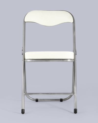 Стул складной ДЖОН металлик, слоновая кость. Фото №5