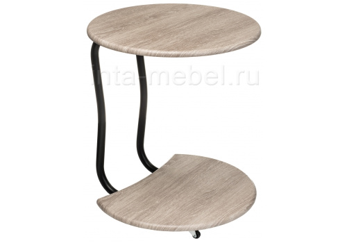 Журнальный стол Андромеда черный матовый / филадельфия грей. Фото №1