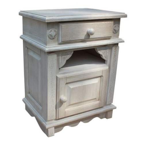 Тумба прикроватная Викинг GL (браширование). Фото №1