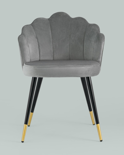 Стул Камилла велюр серый. Фото №5