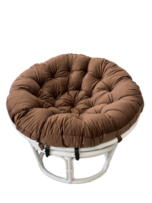 Кресло Папасан 23/01 с коричневой подушкой фото Кресло Папасан 23/01 с коричневой подушкой. Фото №3