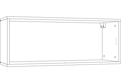 НМ 014.21-01 Шкаф навесной Urban (открывание вверх), Бетон Пайн темный, Ясень Анкор темный. Фото №2