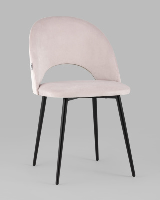 Стул Меган велюр светло-розовый. Фото
