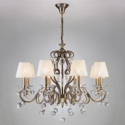Подвесная люстра Eurosvet Eileen 1448/8 античная бронза Strotskis фото Подвесная люстра Eurosvet Eileen 1448/8 античная бронза Strotskis. Фото №2