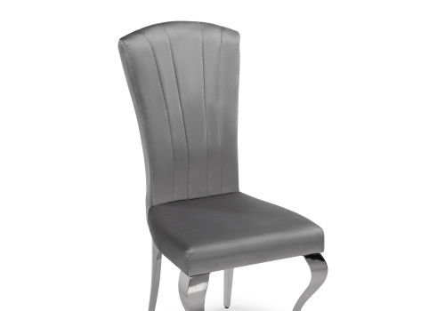 Стул на металлокаркасе Sally dark grey / steel. Фото №5