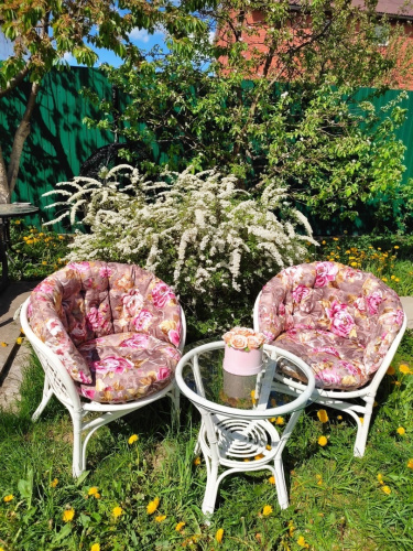 Подушка на кресло "Багама" авторская (с рисунком). Фото №1