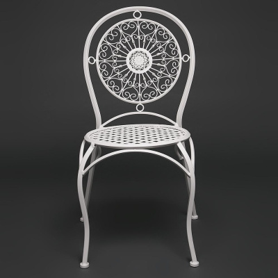 Кованый стул Secret De Maison Gloria белый. Фото №2