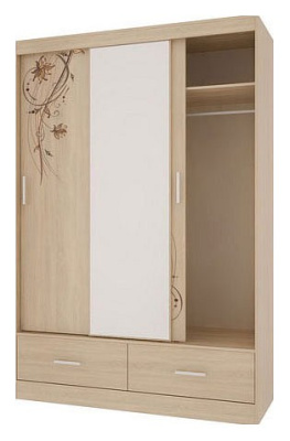 Виктория-1 Шкаф-купе (0.6)  Дуб сонома фото Виктория-1 Шкаф-купе (0.6)  Дуб сонома. Фото №2