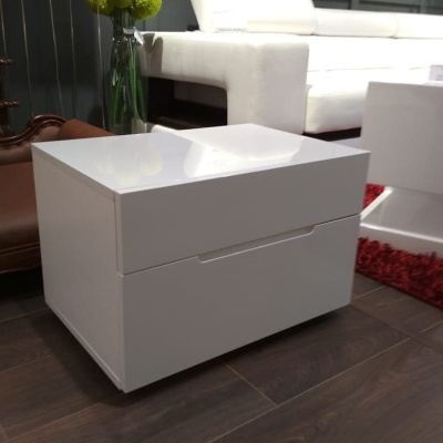 Тумба прикроватная DUPEN M-100 белая. Фото