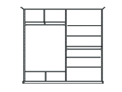 Шкаф-купе для одежды Соната ММ-283-01/02Р фото Шкаф-купе для одежды Соната ММ-283-01/02Р. Фото №3