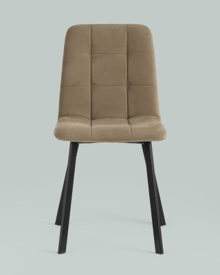 Стул Oliver Square велюр капучино. Фото