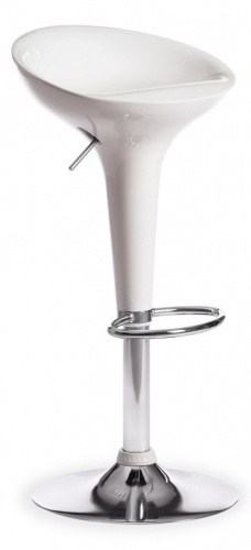 Стул барный NAIL (mod. KY801) металл/пластик, 42*44*67-88 см, белый/хром (поставляется по 2 шт). Фото №1