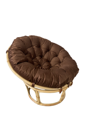 Кресло Папасан 23/01 с коричневой подушкой фото Кресло Папасан 23/01 с коричневой подушкой. Фото №4