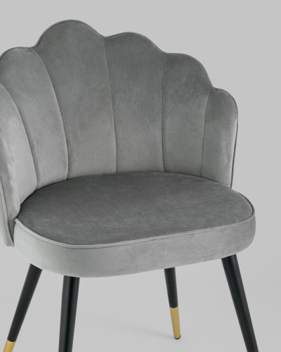 Стул Камилла велюр серый. Фото №9