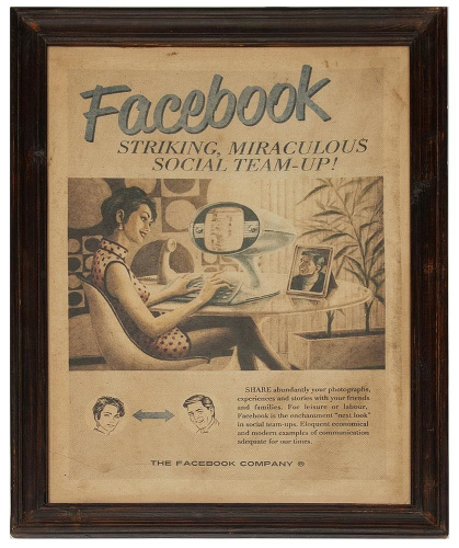 Настенный декор Secret De Maison Facebook 6094 (Коричневый). Фото №1
