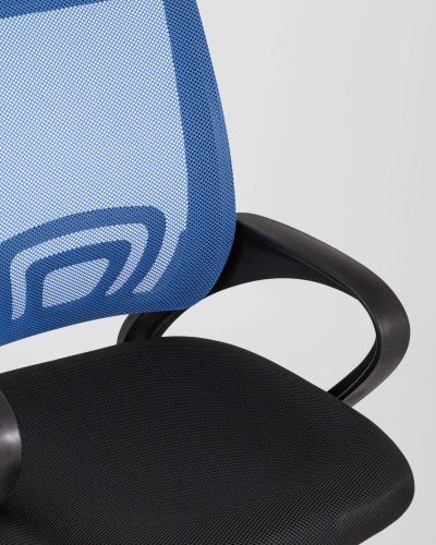 Кресло офисное TopChairs Simple синее. Фото №9