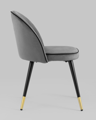 Стул Gabi LUX велюр серый. Фото №4