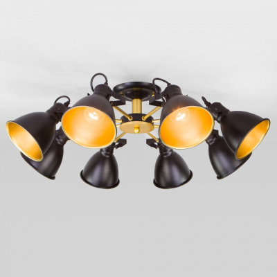 Люстра на штанге Eurosvet Denley 70112/8 черный фото Люстра на штанге Eurosvet Denley 70112/8 черный. Фото №2