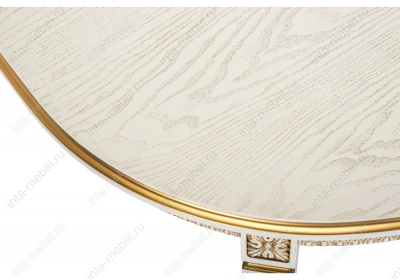 Стол деревянный Aviano молочный с патиной фото Стол деревянный Aviano молочный с патиной. Фото №4