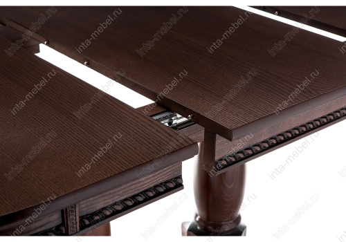 Стол деревянный Кантри 120 орех с коричневой патиной. Фото №7