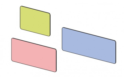 Панель настенная для кроватей Силуэт 1800. Фото