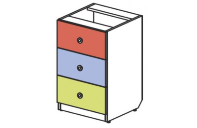 Комод три ящика Силуэт фото Комод три ящика Силуэт. Фото №2